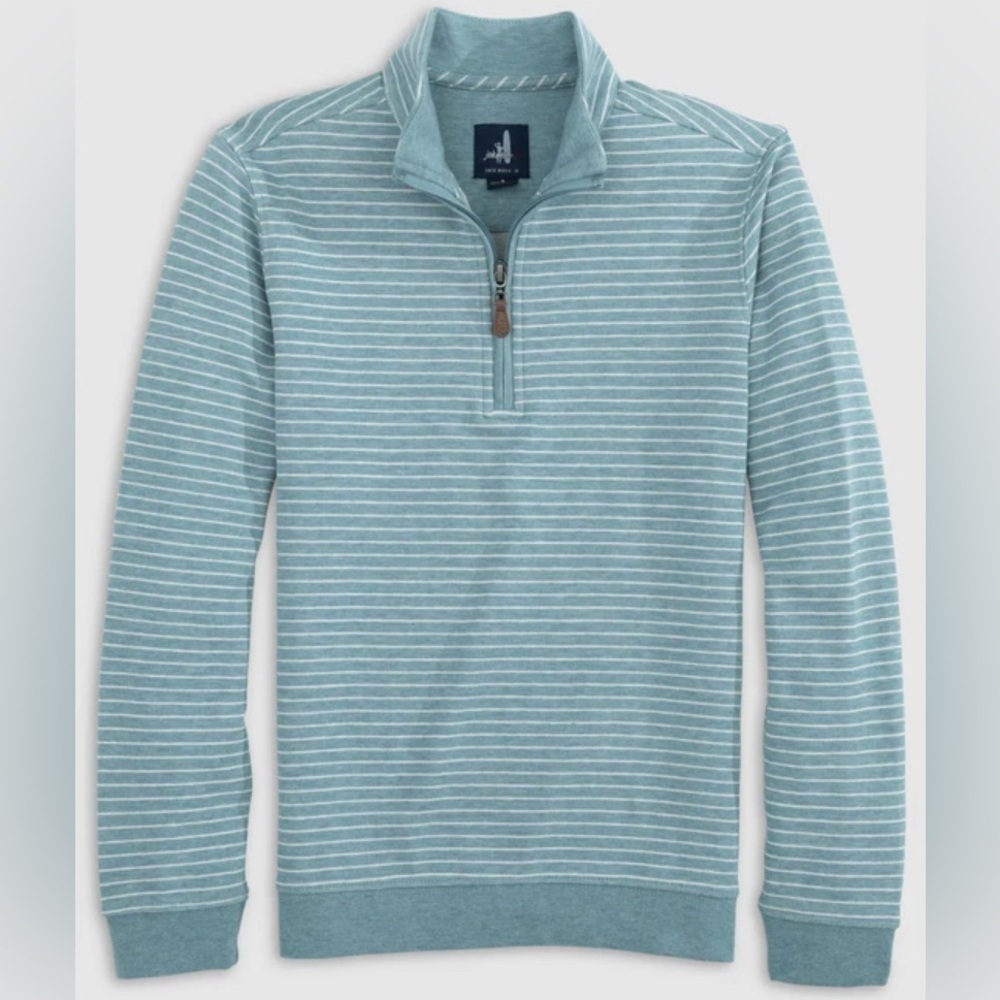 NWT JOHNNIE-O Skiles Jr. Boys Striped 1/4 Zip Pullover